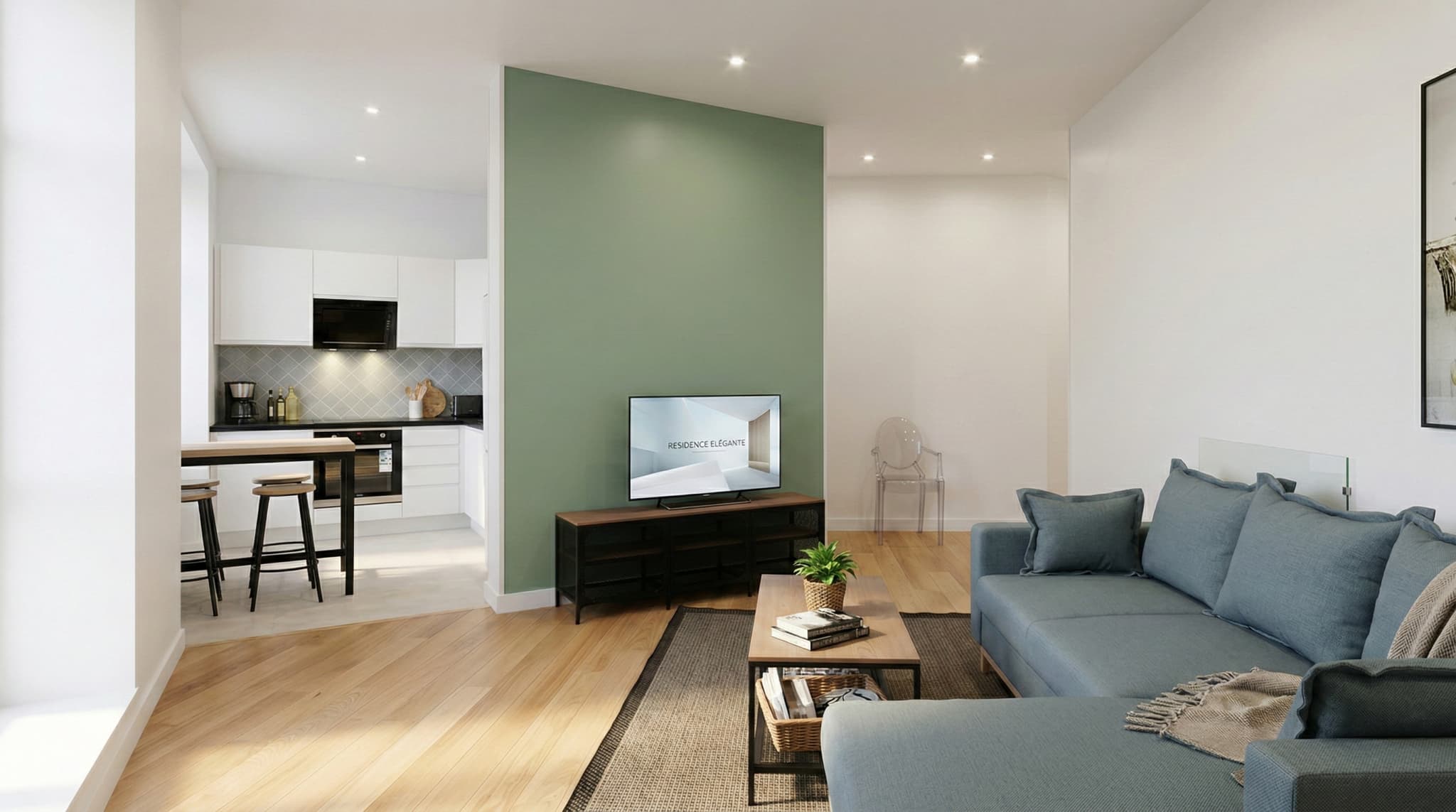 Logement meublé et bien équipé